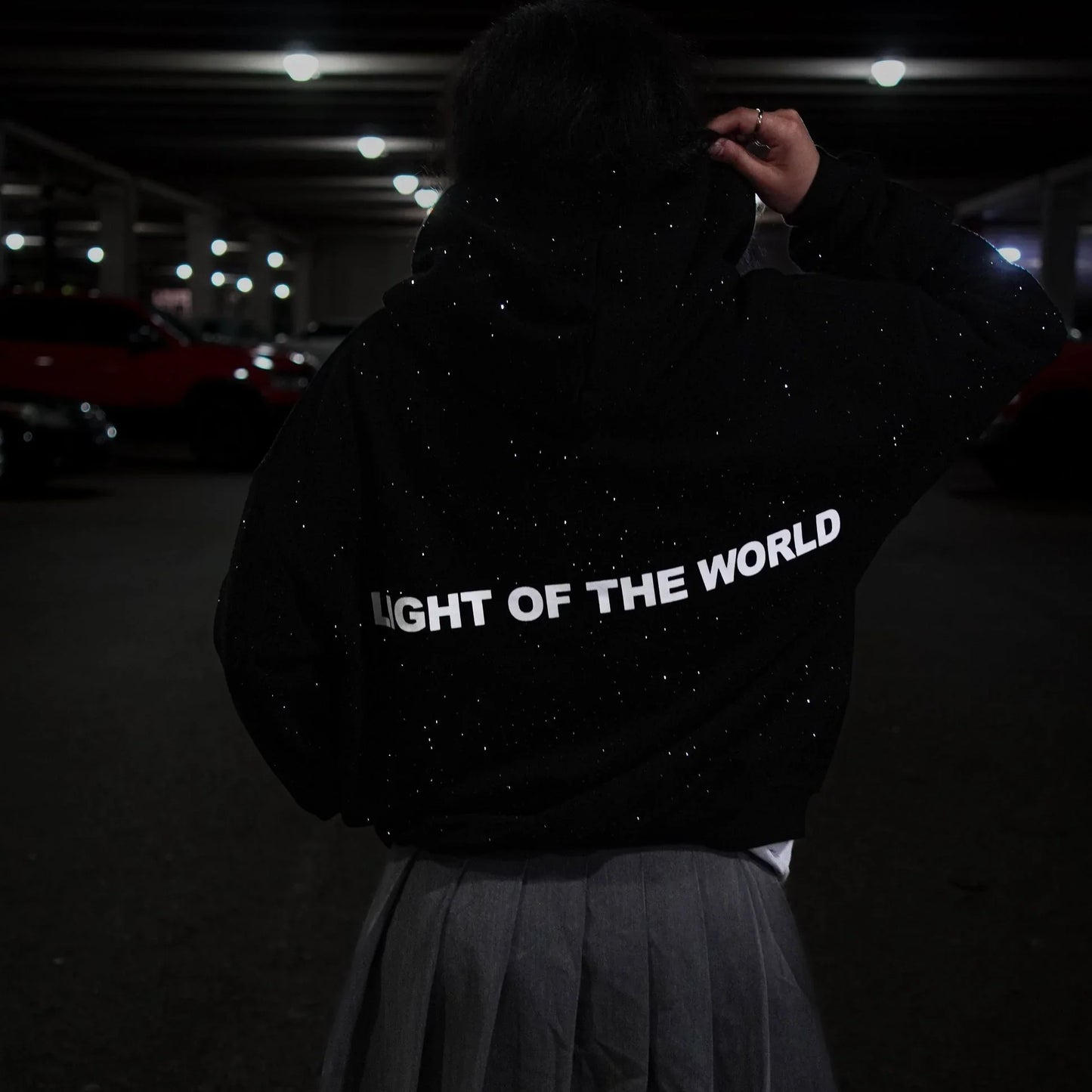 Jesus Is The Light Rhinestone Hoodie